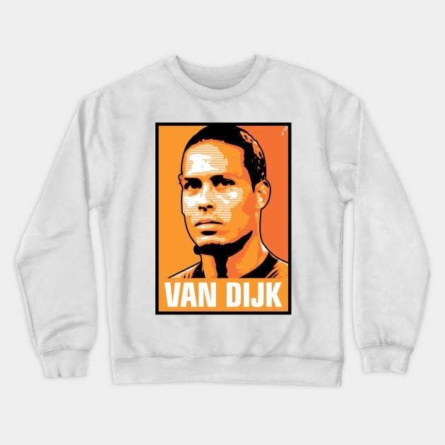 van Dijk - NETHERLANDS Crewneck Sweatshirt by DAFTFISH